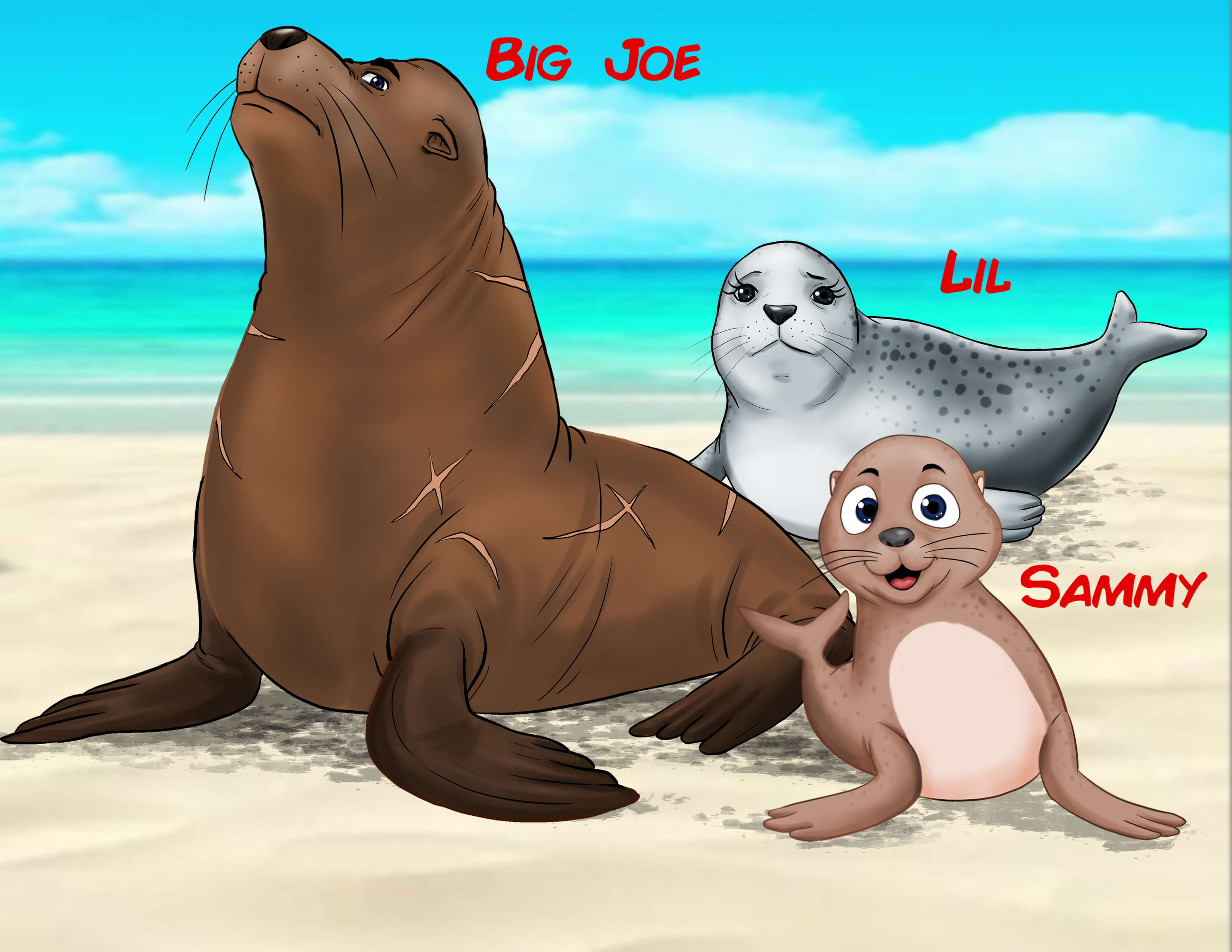 Big Joe, Lil, and Sammy